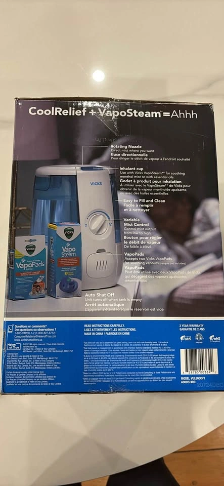 Vicks CoolRelief Filter Free Humidifier - photo 3