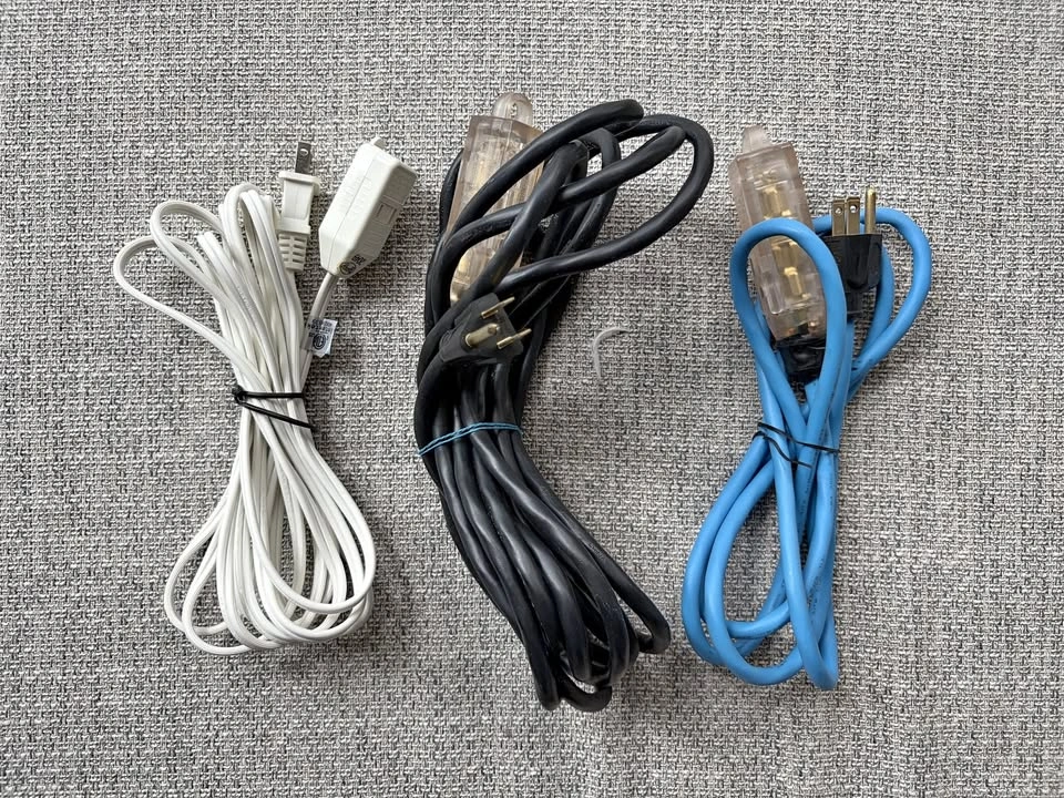 3 Household Extension Cords (Bundle)