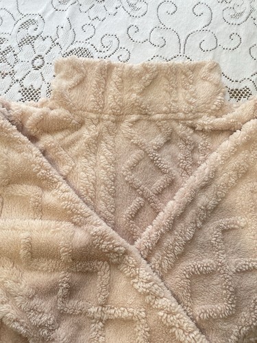 Eddie Bauer Women Large Pink Cable Sherpa Fleece Mock Neck Pullo - photo 4