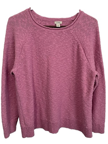 L.L. Bean Women's Midweight Cotton Slub Rollneck Pullover XL
