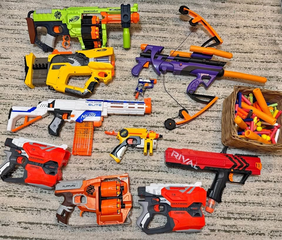 Nerf Gun Lot – Blasters, Accessories & Darts