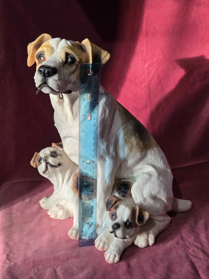 Large Vintage Dog Statue/Basket Holder - photo 3