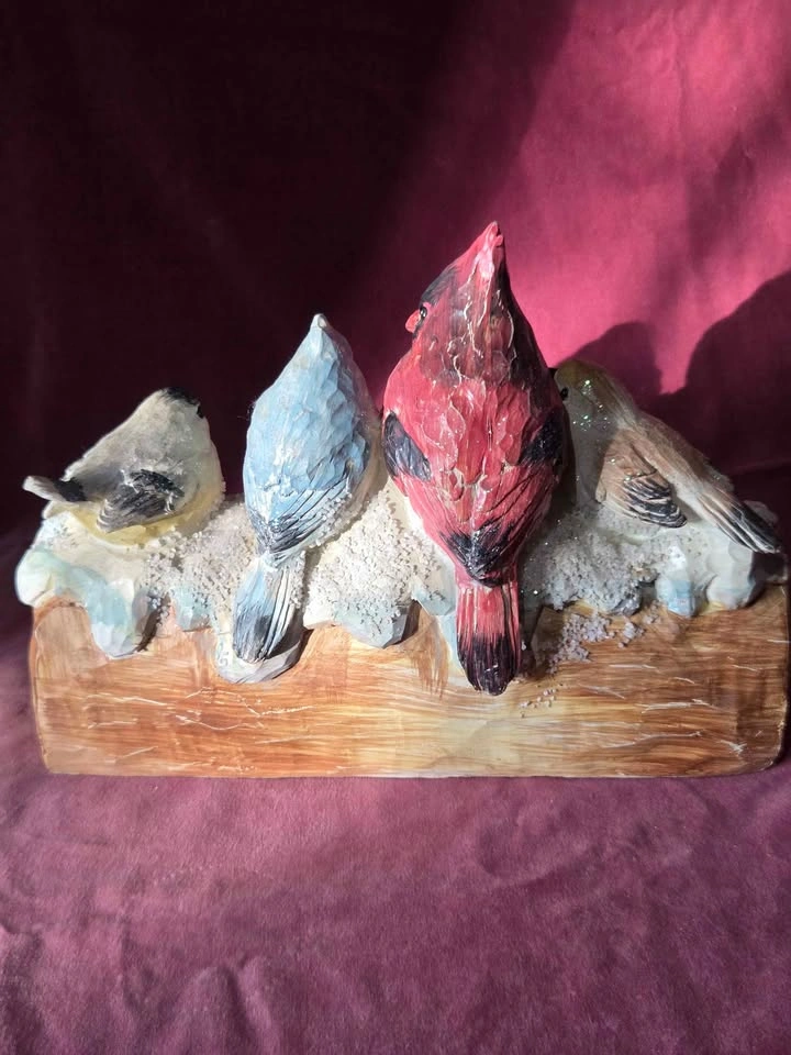 Vintage Winter Birds "Welcome" Decoration - photo 2