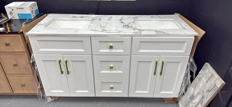 60” solid wood Vanity