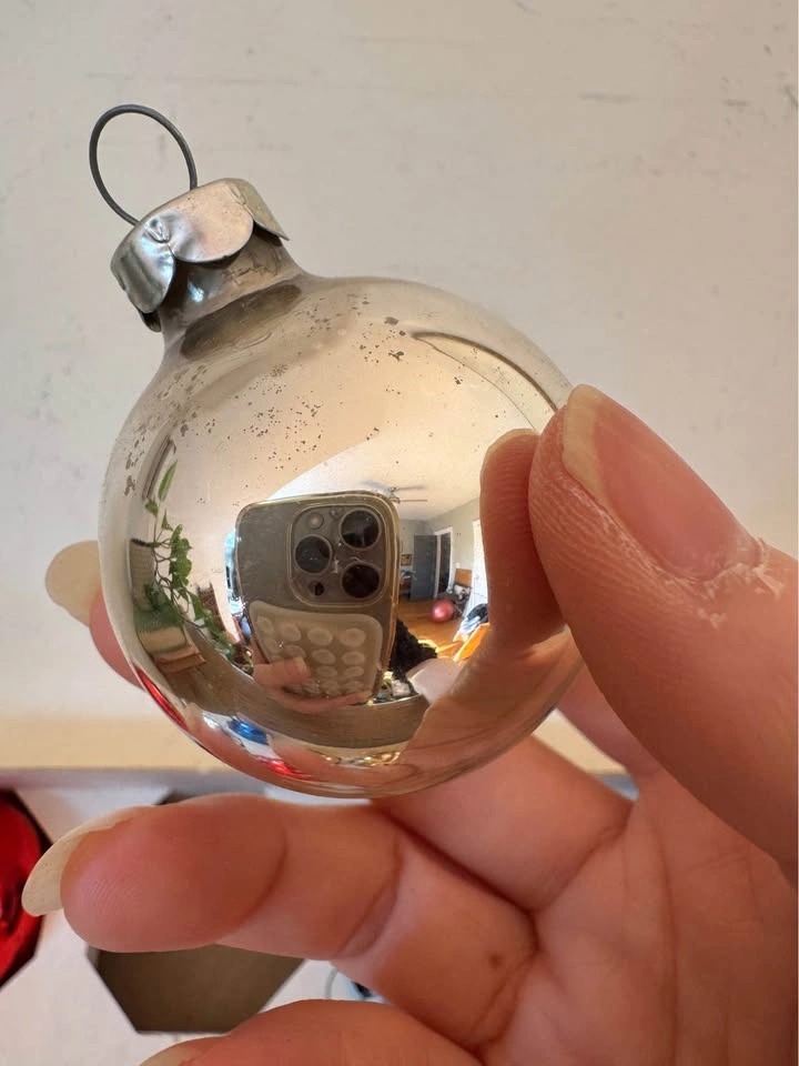 Vintage Pyramid Rauch Glass Christmas Ornaments - 15 Balls - photo 5