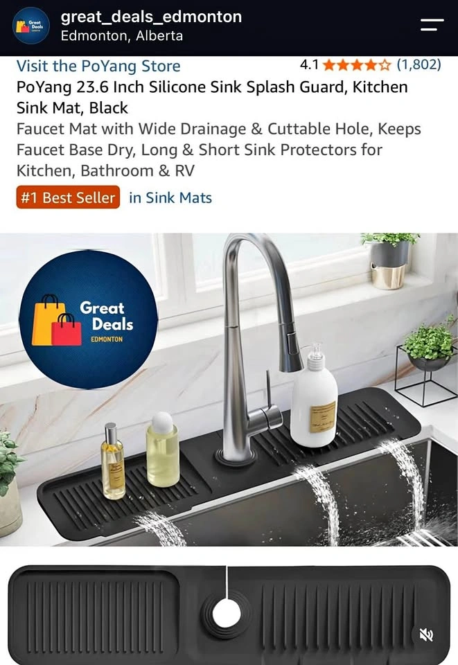 Silicone Sink Splash Guard