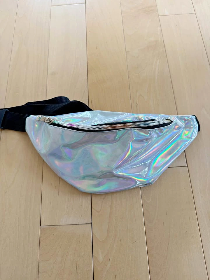 Silver Holographic Fanny Bag / Waist Bag