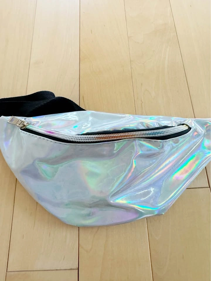 Silver Holographic Fanny Bag / Waist Bag - photo 2