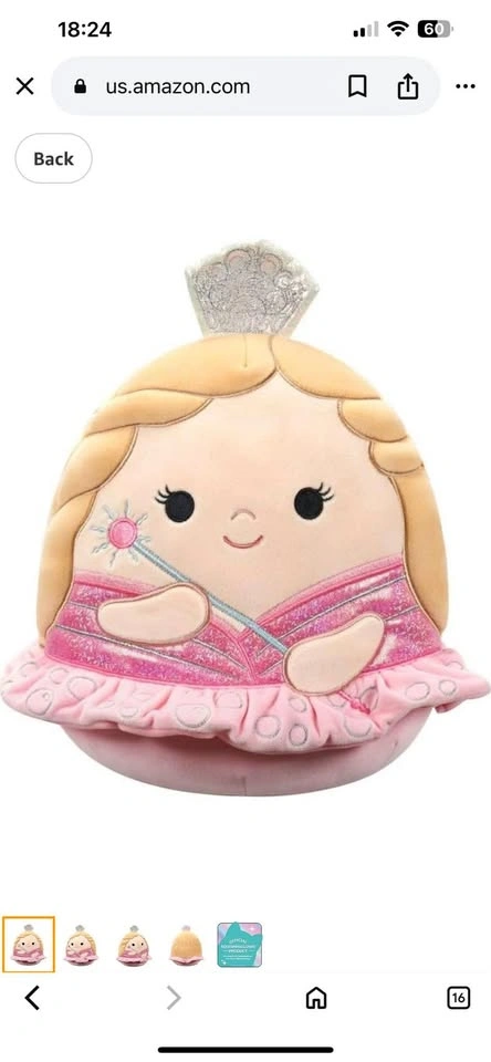 NEW Squishmallows Wicked Glinda Upland 10” Plush – RARE