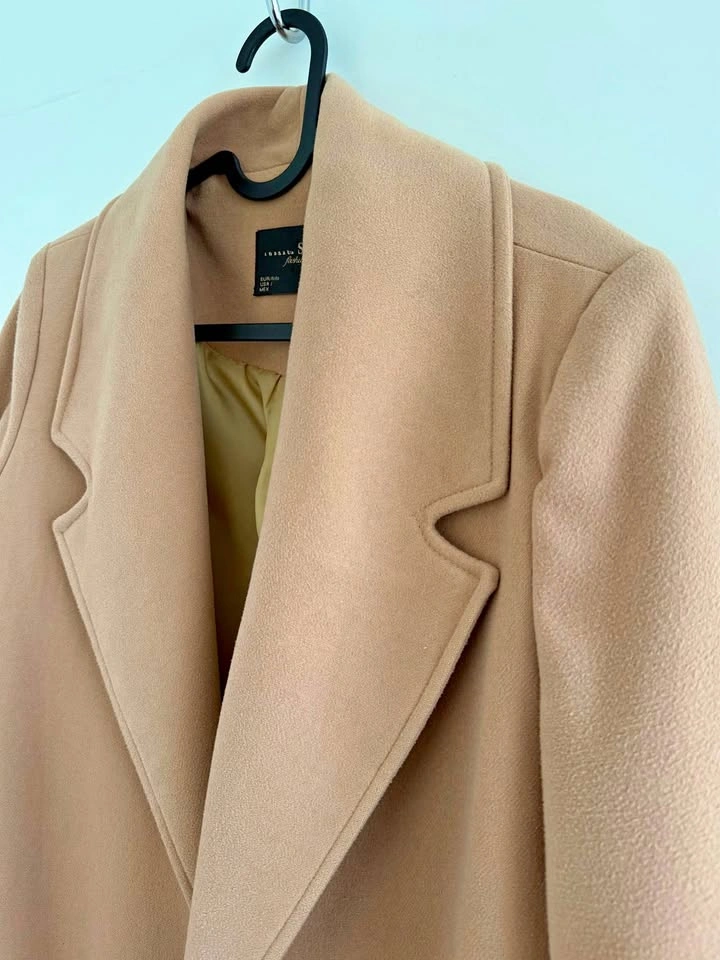 Women’s Camel Wool Long Overcoat