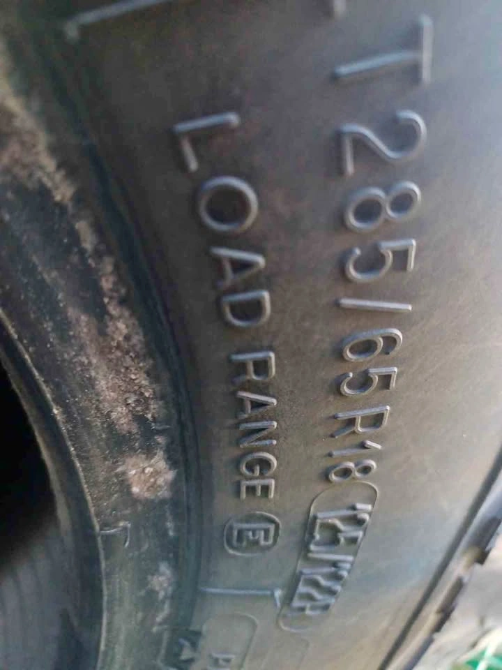4 GOODRIDGE LT285/65R20 TIRES $180 TOTAL