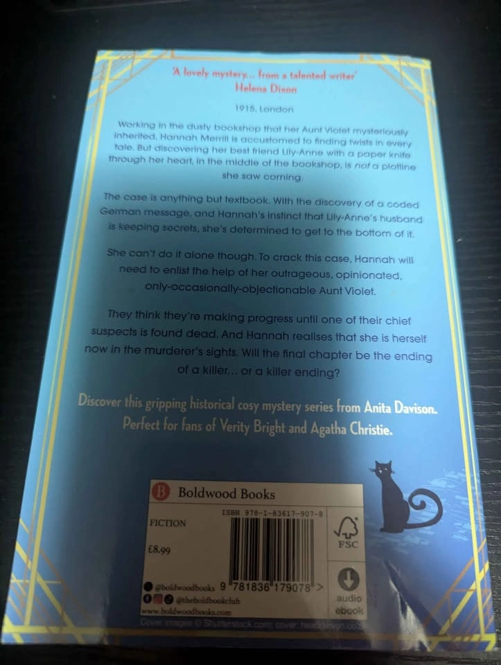 Murder in the Bookshop by Anita Davison – Paperback - photo 2