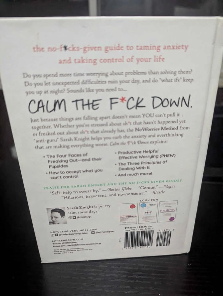 Calm the F*ck Down by Sarah Knight – Hardcover - photo 2