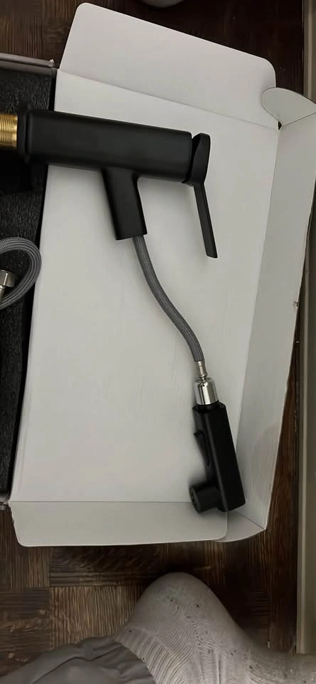 Matte Black Pull-Out Faucet with water fountain - photo 5