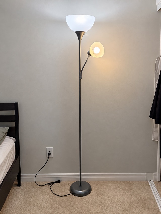 Torchiere Floor Lamp with Reading Light