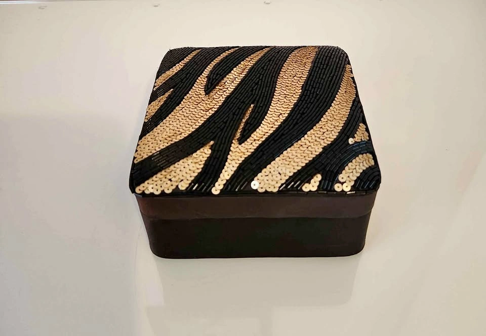 Vintage Beaded Jewellery Box