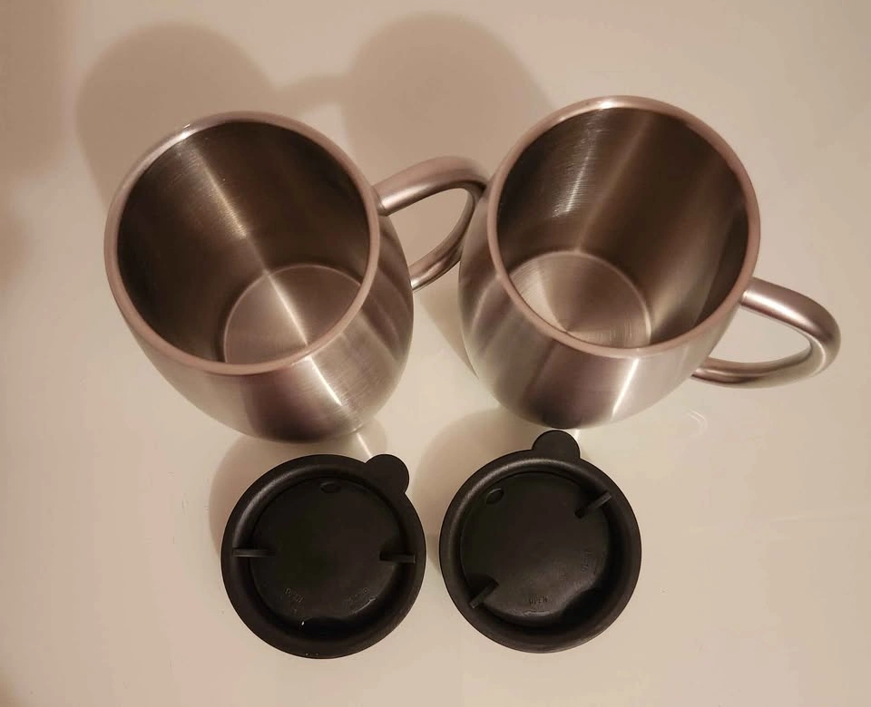 Insulated Double Wall Stainless Steel Coffee Mug (Set of 2) - photo 2