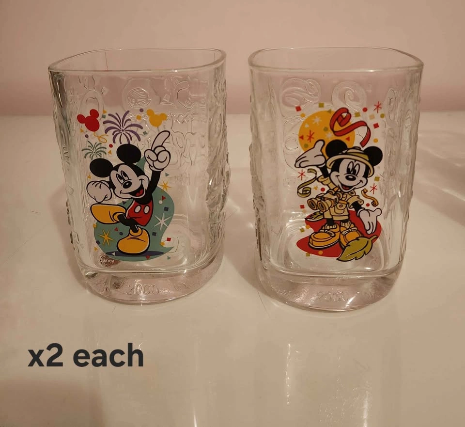 Vintage 2000 Walt Disney World Millennium Glass Tumblers - photo 2