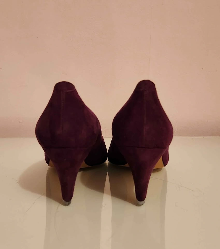 Women's Pappagallo Purple Suede Shoes (size 9 1/2M) (brand new) - photo 3