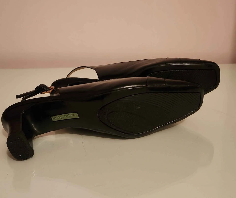 Women's Easy Spirit Leather Sling-Back Shoe (size 9W) - photo 4