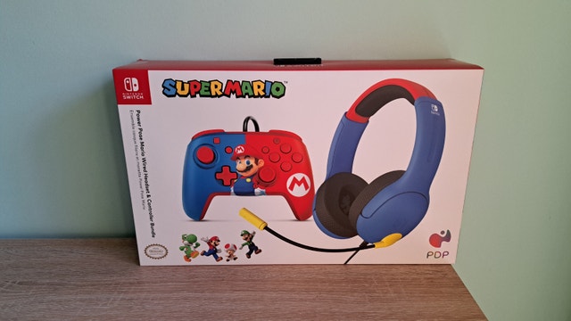New PDP Nintendo Switch Super Mario Controller/Headset