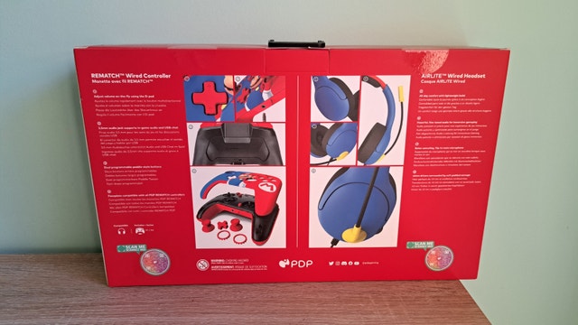 New PDP Nintendo Switch Super Mario Controller/Headset - photo 3