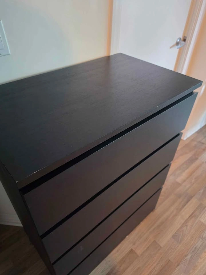 IKEA 4-Drawer Dresser - Black/Brown - photo 3