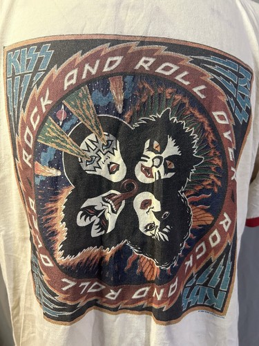Vintage KISS Tee Ringer Rock Band Tour Concert 1994 Size L/XL - photo 2