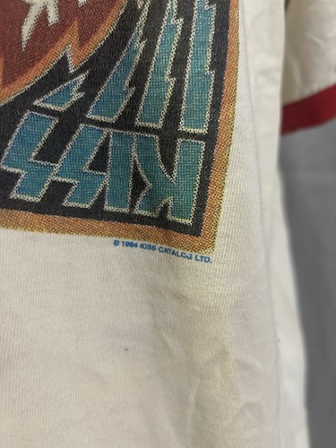 Vintage KISS Tee Ringer Rock Band Tour Concert 1994 Size L/XL - photo 4