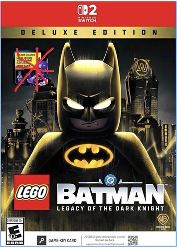 LEGO Batman Legacy Dark Knight Nintendo Switch 2 Deluxe Game