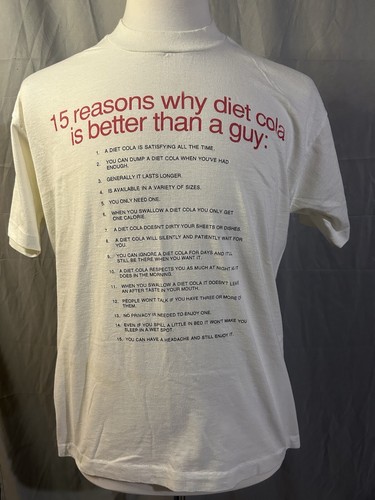 Vintage 1990s 15 Reasons Why Screen Stars Tee Size XL