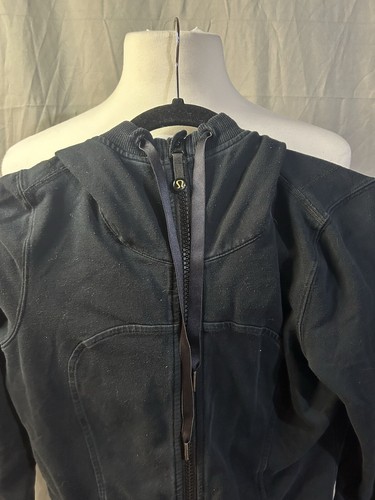 LULULEMON Women Black Zip-Up Hoodie Size 6 - photo 2