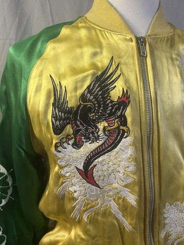 Ed Hardy Tattoo Sukajan Souvenir Jacket Y2K Style Men's Size M - photo 2