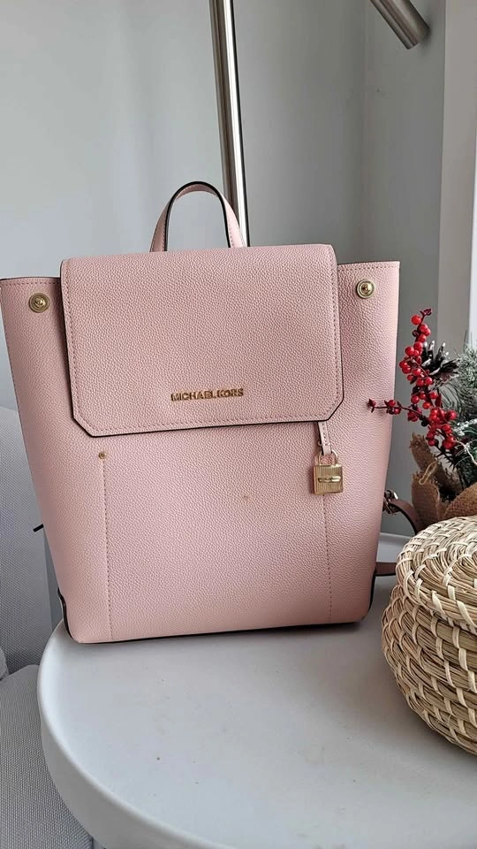 Michael Kors Pink Leather Backpack