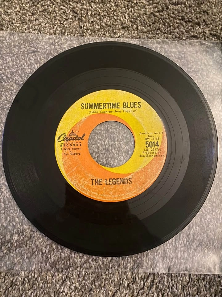 7" 45 RPM THE LEGENDS SUMMERTIME BLUES - photo 2