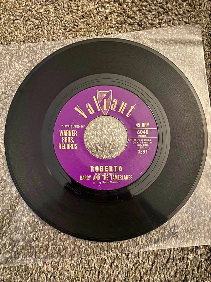 Barry And the Tamerlanes Roberta / Butterfly Vinyl 7'' 45RPM