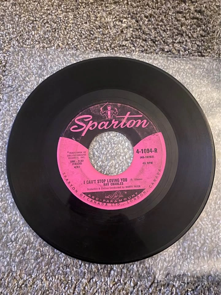 Ray Charles sparton Records born to lose 45 RPM vinyl single - photo 2