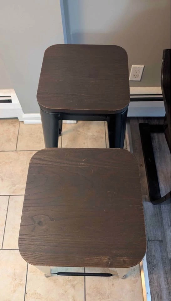 Bar Stools With Wood Seat 76cm - photo 2
