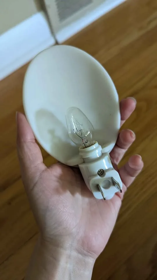 Vintage 3D Floral Night Light flower🪻Lilac Relief image indicator(3)