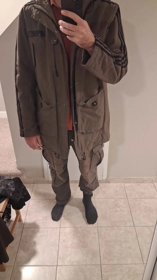 Adidas Olive Green Parka Jacket, XL, mens - photo 4