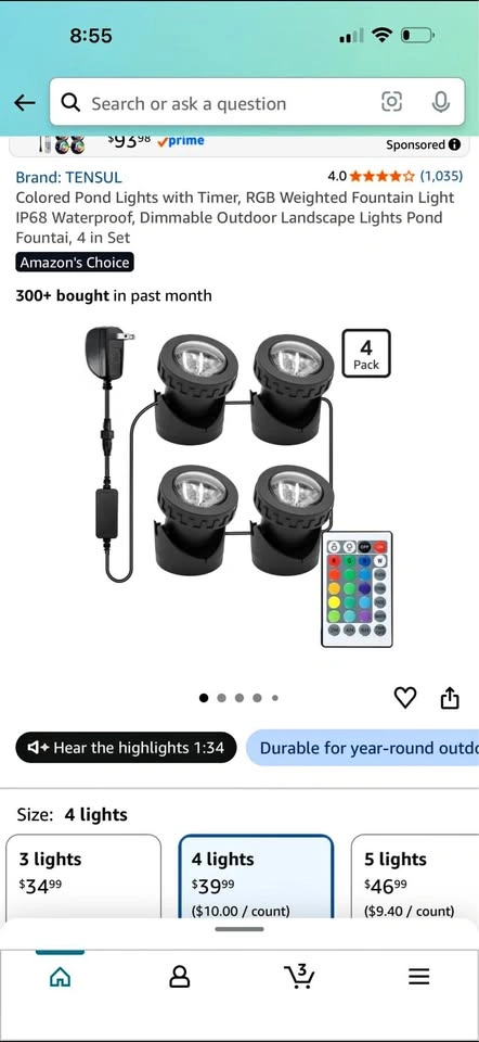 GreenSun LED Pond Lights