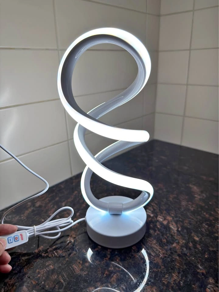 Modern Spiral LED Table Lamp 2 pcs