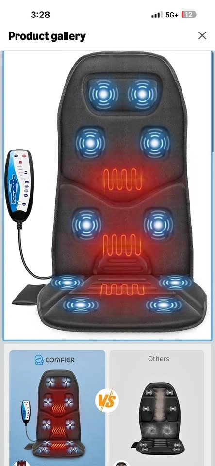 COMFIER 10 Motors Massage Cushion With Heat