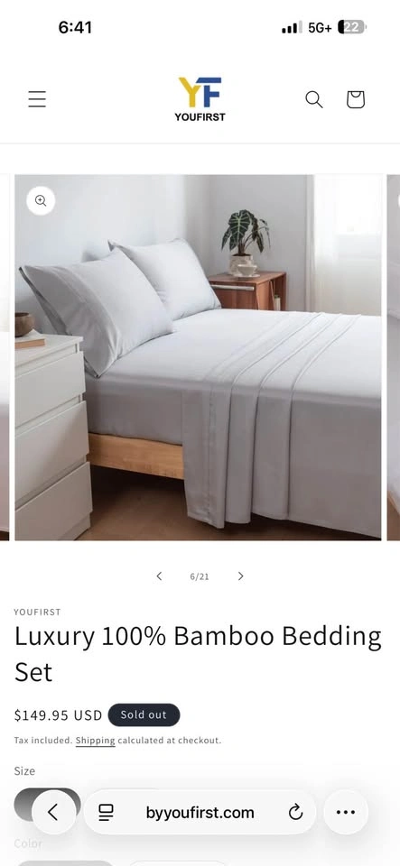 YF luxury bamboo bedding set - photo 3