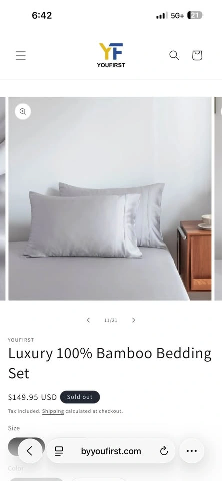 YF luxury bamboo bedding set - photo 5