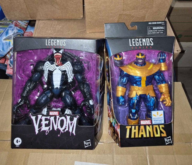 Hasbro Marvel Legends Venom and Thanos Figures