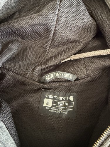 Carhartt Rain Defender Heavyweight Full-Zip Hoodie Gray L Tall - photo 4