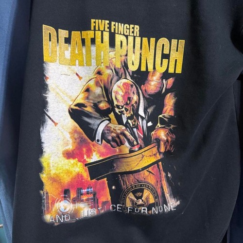 Five Finger Death Punch And Justice For None Zip Up Hoodie 3XL
