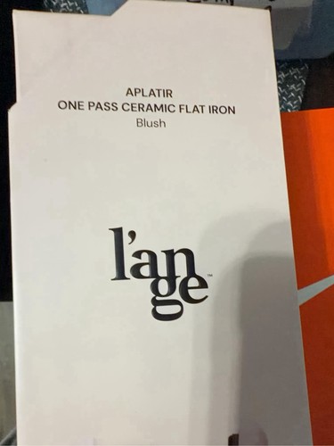 L'ange Hair Aplatir One Pass Ceramic Flat Iron, Blush - photo 2