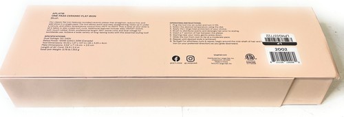 L'ange Hair Aplatir One Pass Ceramic Flat Iron, Blush - photo 4